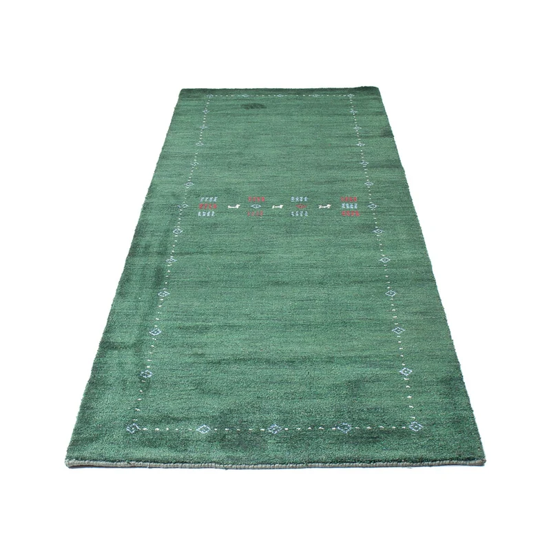 Läufer Gabbeh - Indus - 80 x 300 cm - grün