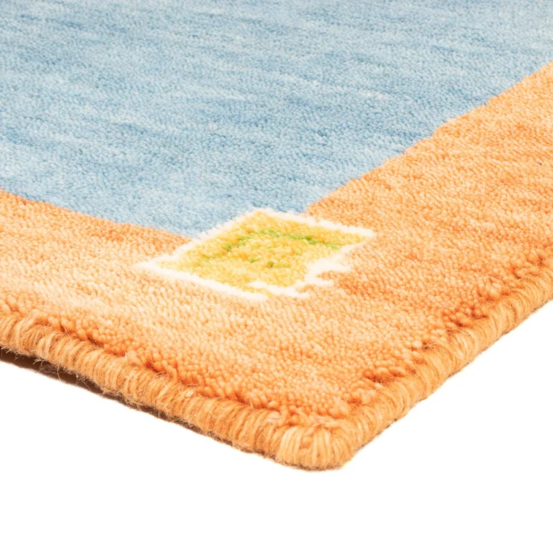 Gabbeh Teppich - Indus - 70 x 140 cm - hellblau