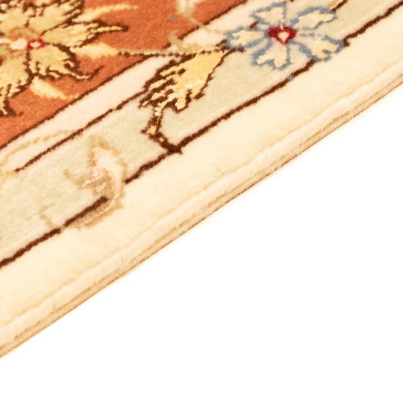 Täbriz - 50 Raj Teppich 102x155cm - Perserteppich - beige