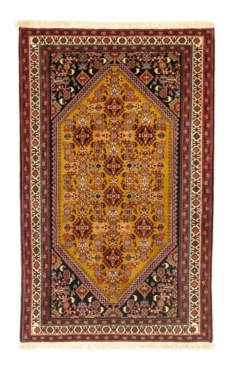 Ghashghai Teppich 98x158cm - Perserteppich - grün