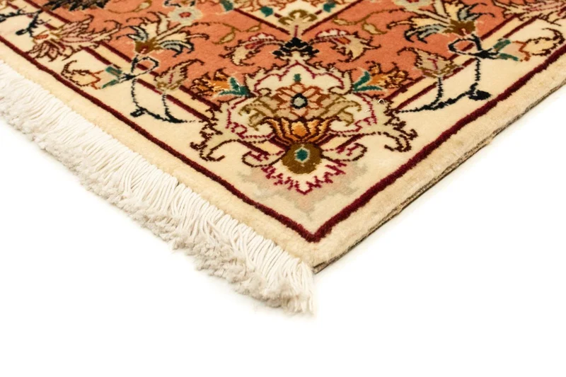 Täbriz - 50 Raj Teppich 103x143cm - Perserteppich - beige