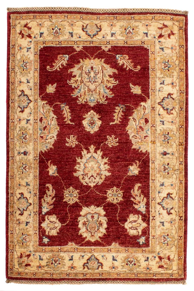 Ziegler Teppich 84 x 119 cm - dunkelrot