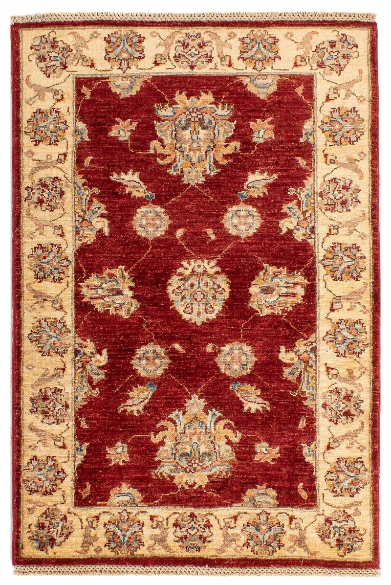 Ziegler Teppich 84x124cm - Orientteppich - dunkelrot