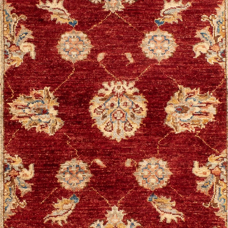 Ziegler Teppich 84x124cm - Orientteppich - dunkelrot