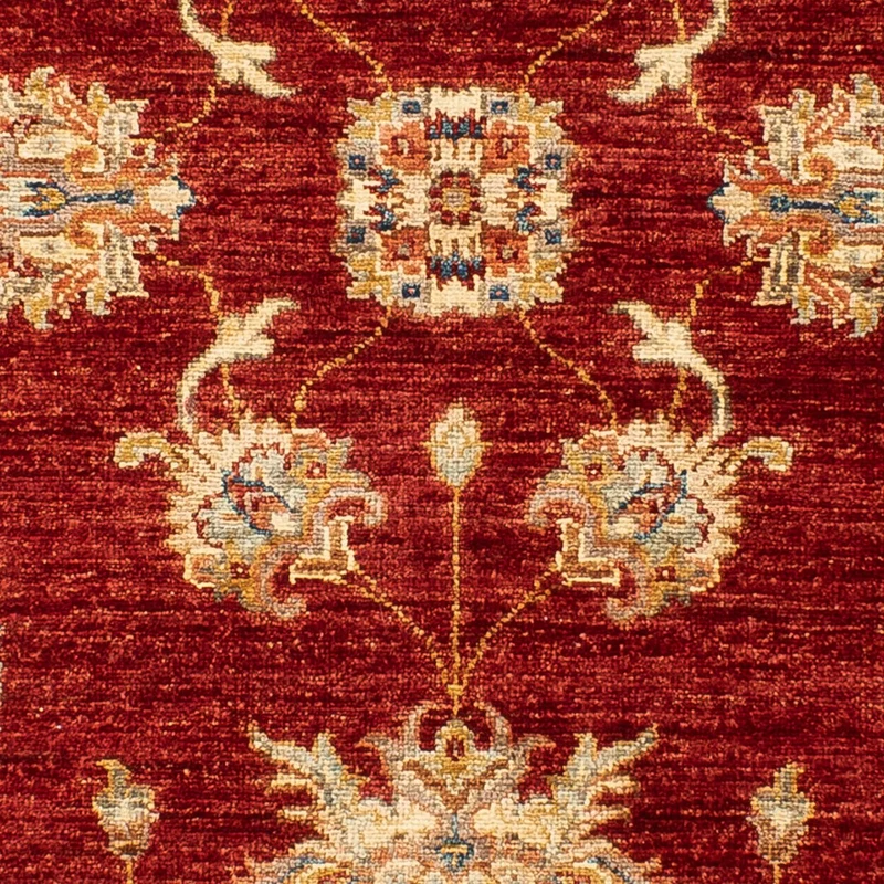 Ziegler Teppich 99x144cm - Orientteppich - dunkelrot
