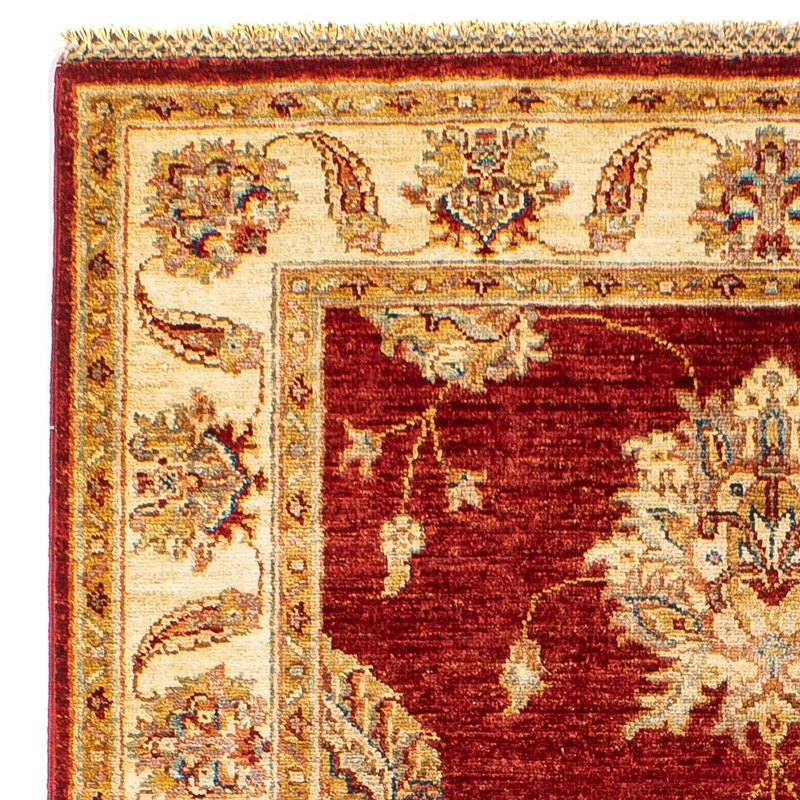 Ziegler Teppich 99x144cm - Orientteppich - dunkelrot