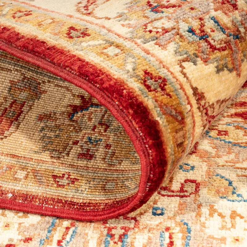 Ziegler Teppich 99x144cm - Orientteppich - dunkelrot