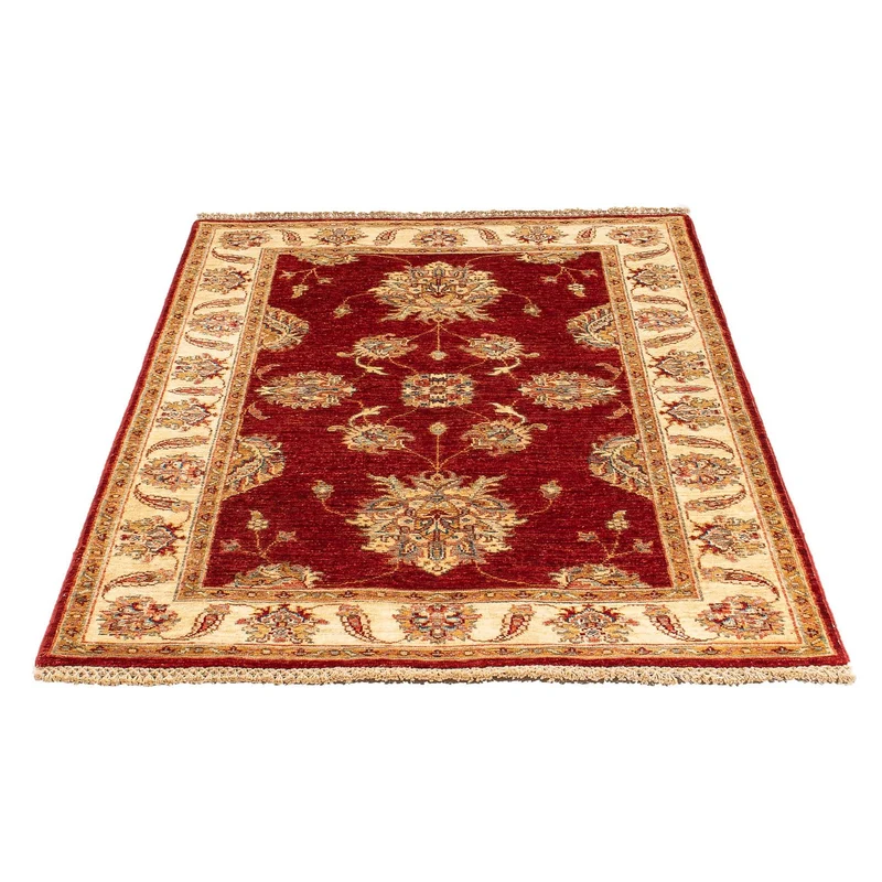 Ziegler Teppich 99x144cm - Orientteppich - dunkelrot