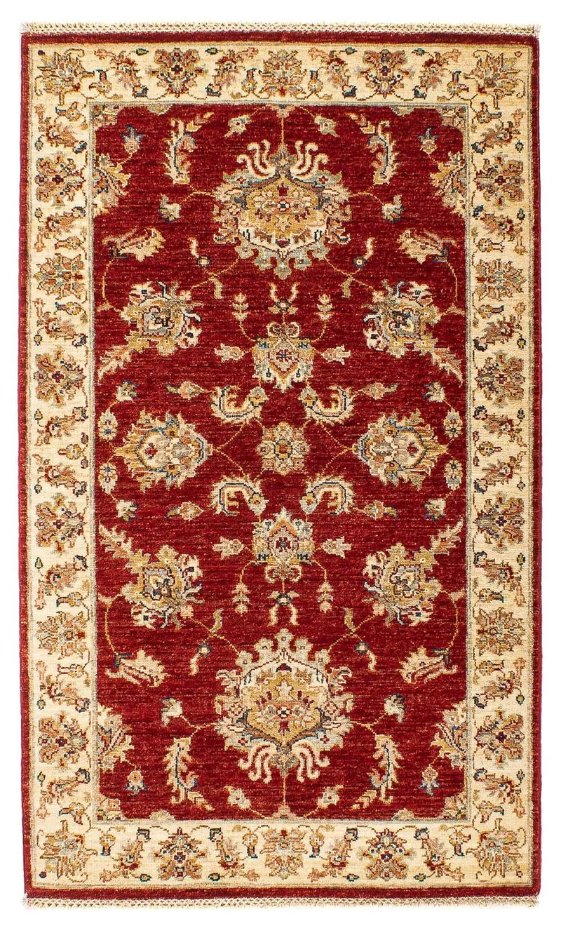 Ziegler Teppich 88x155cm - Orientteppich - dunkelrot