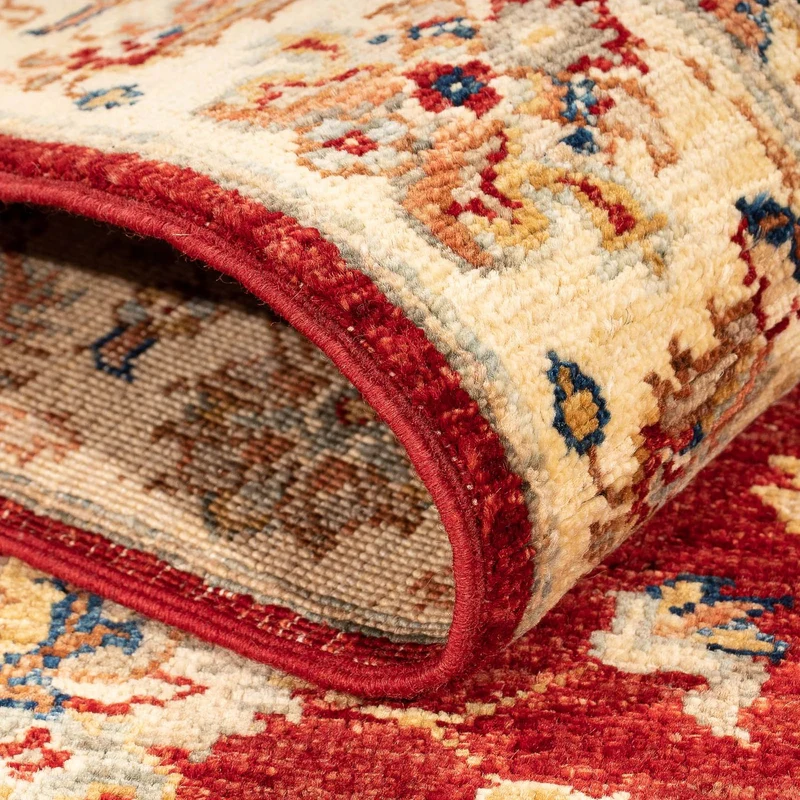 Ziegler Teppich 88x155cm - Orientteppich - dunkelrot