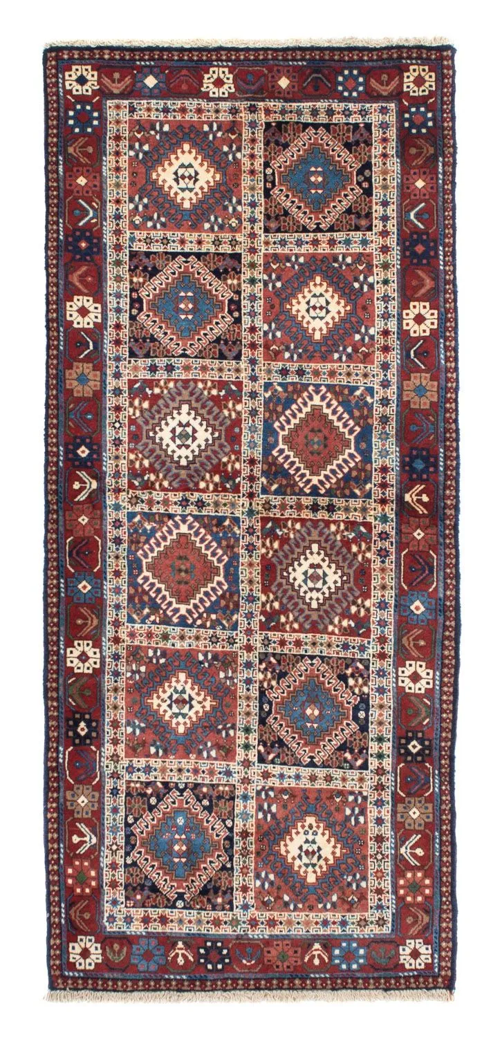 Yalameh Teppich 84x197cm - Perserteppich - dunkelrot