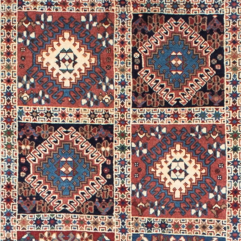 Yalameh Teppich 84x197cm - Perserteppich - dunkelrot