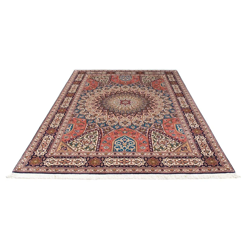 Täbriz - 50 Raj Teppich 168x242cm - Perserteppich - mehrfarbig