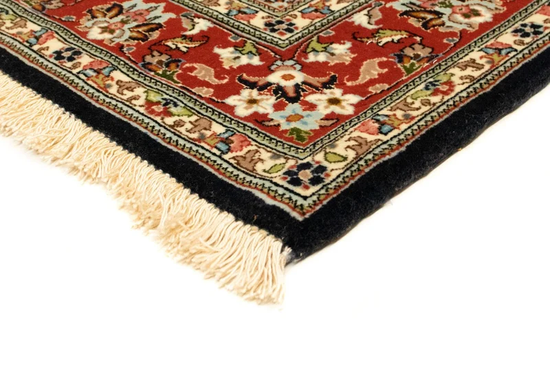 Ghom Teppich 100x152cm - Perserteppich - schwarz