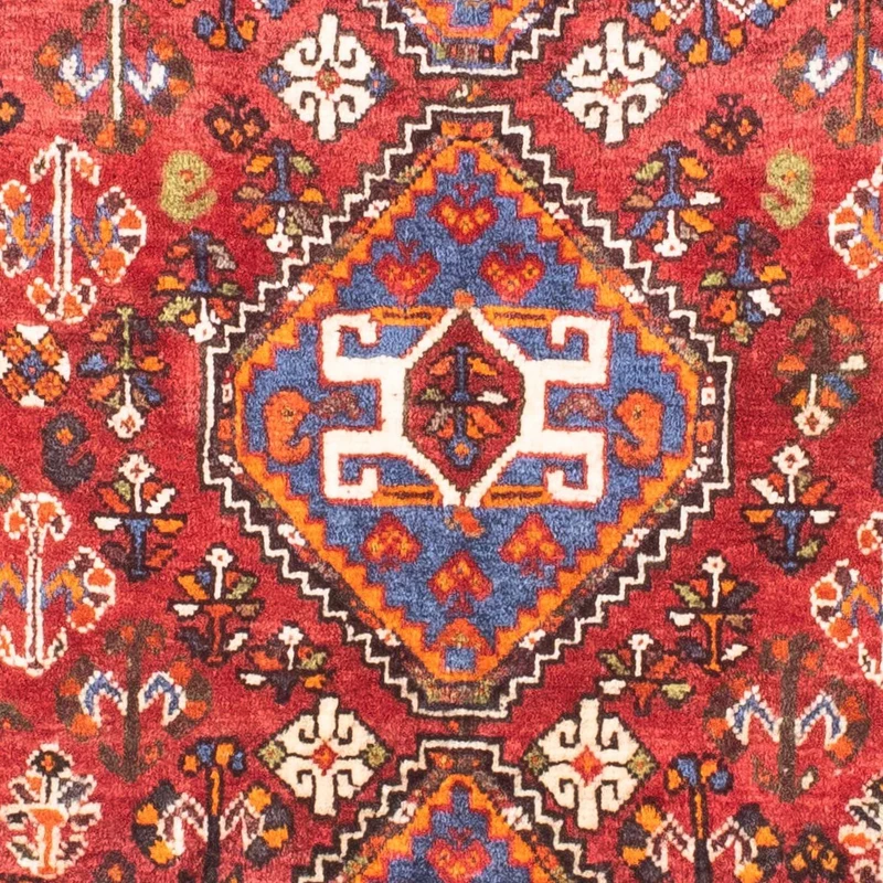 Shiraz Teppich 80x124cm - Perserteppich - dunkelrot