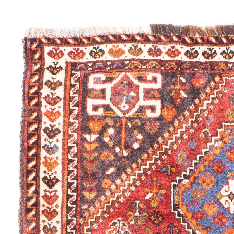 Shiraz Teppich 80x124cm - Perserteppich - dunkelrot