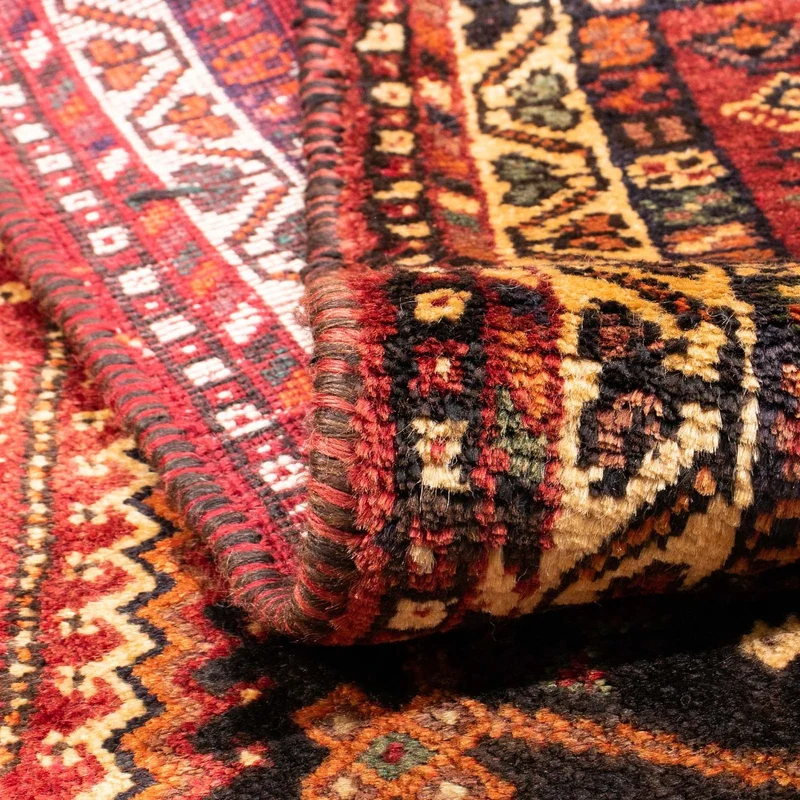 Shiraz Teppich 106x153cm - Perserteppich - dunkelrot