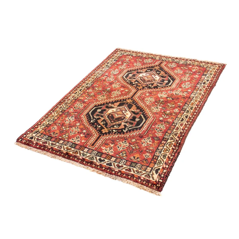 Shiraz Teppich 106x153cm - Perserteppich - dunkelrot
