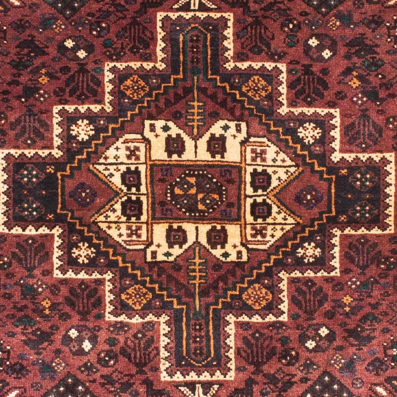 Shiraz Teppich 107x147cm - Perserteppich - dunkelbraun