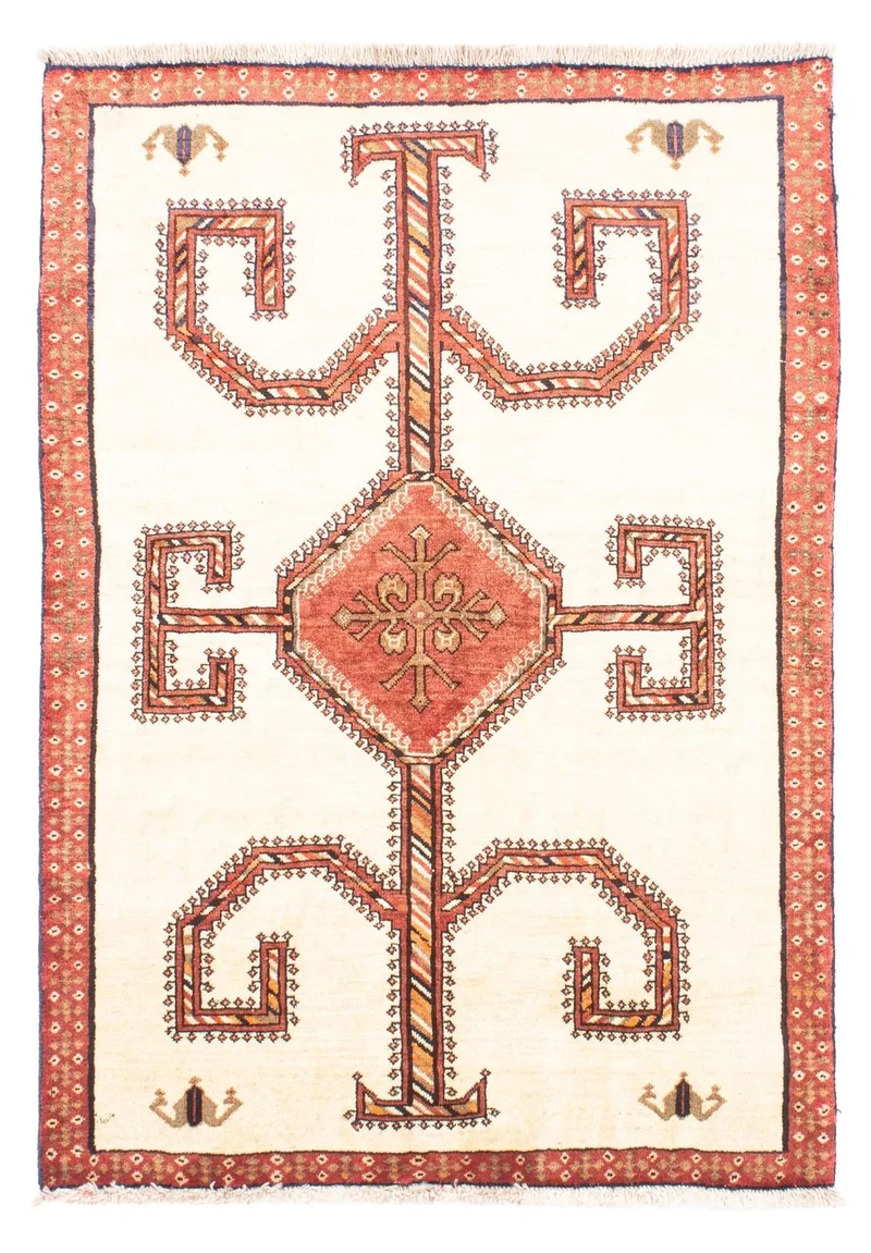 Ghashghai Teppich 110x152cm - Perserteppich - beige