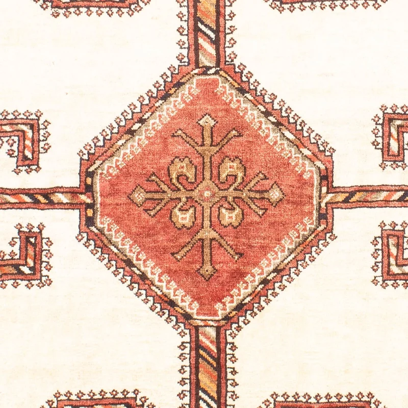 Ghashghai Teppich 110x152cm - Perserteppich - beige