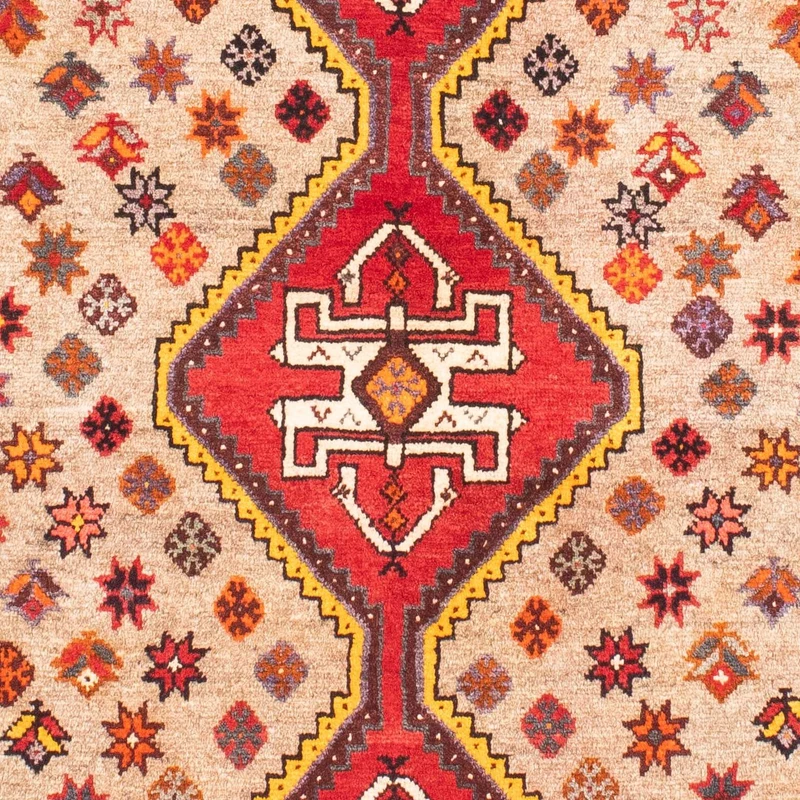 Ghashghai Teppich 110x160cm - Perserteppich - hellbraun