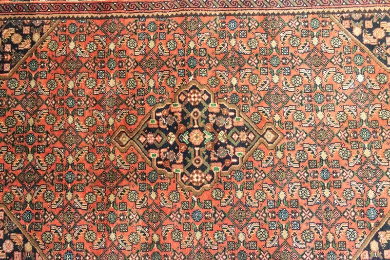 Hosseinabad Teppich 105x145cm - Perserteppich - braun