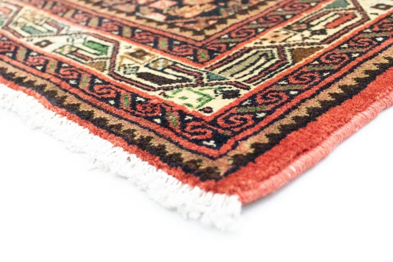 Hosseinabad Teppich 105x145cm - Perserteppich - braun