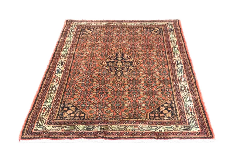 Hosseinabad Teppich 105x145cm - Perserteppich - braun