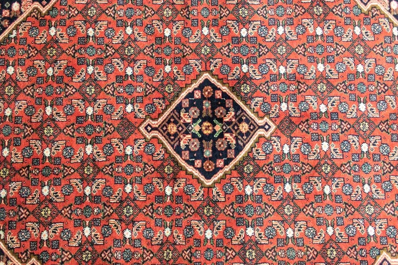 Hosseinabad Teppich 104x157cm - Perserteppich - rot