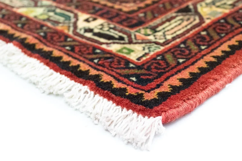 Hosseinabad Teppich 106x140cm - Perserteppich - orange
