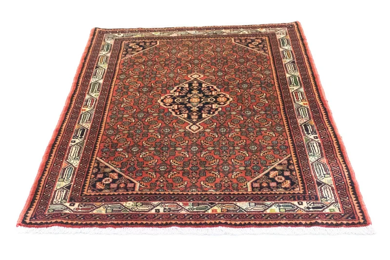 Hosseinabad Teppich 106x140cm - Perserteppich - orange