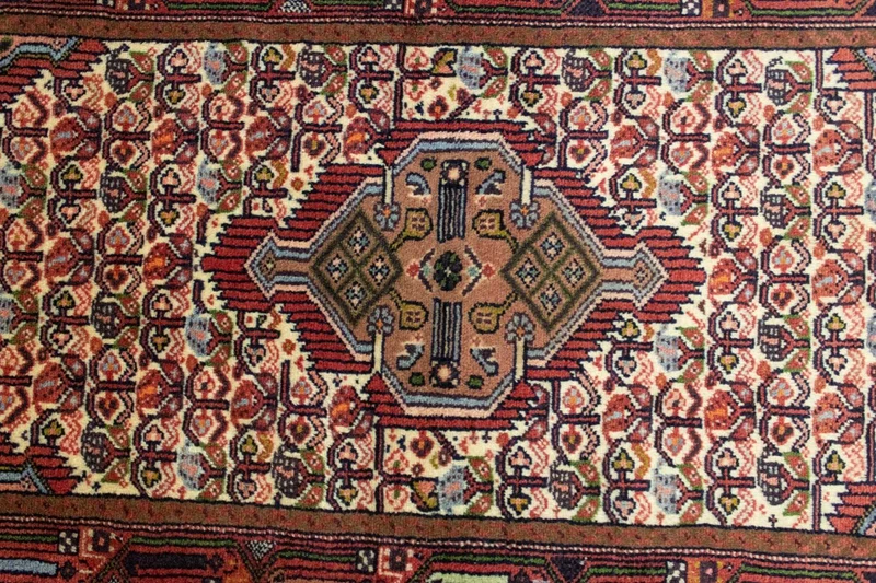Hamadan Teppich 75x123cm - Perserteppich - beige