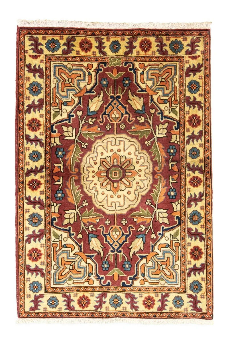 Heriz Teppich 102x150cm - Perserteppich - braun