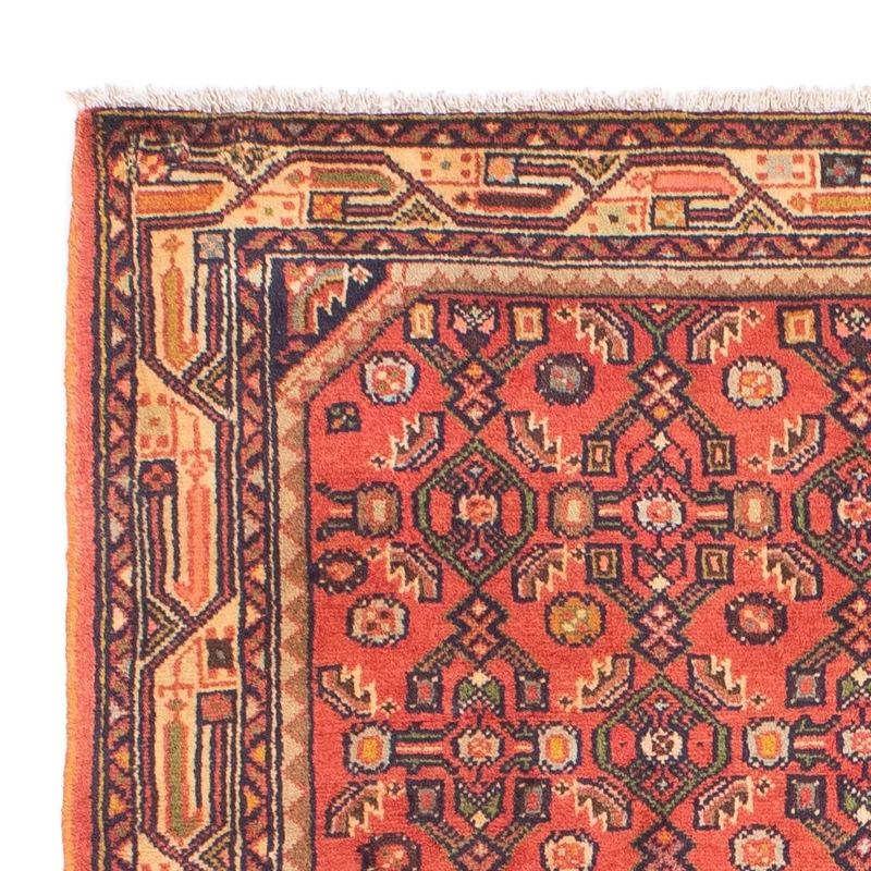 Hosseinabad Teppich 100x155cm - Perserteppich - hellrot