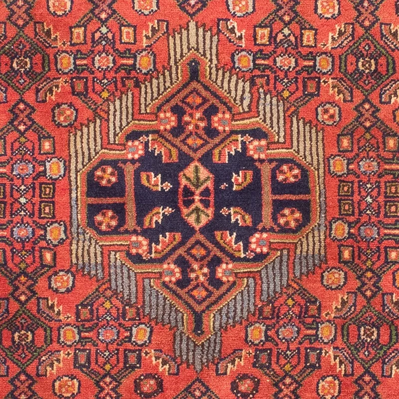 Hosseinabad Teppich 100x155cm - Perserteppich - hellrot