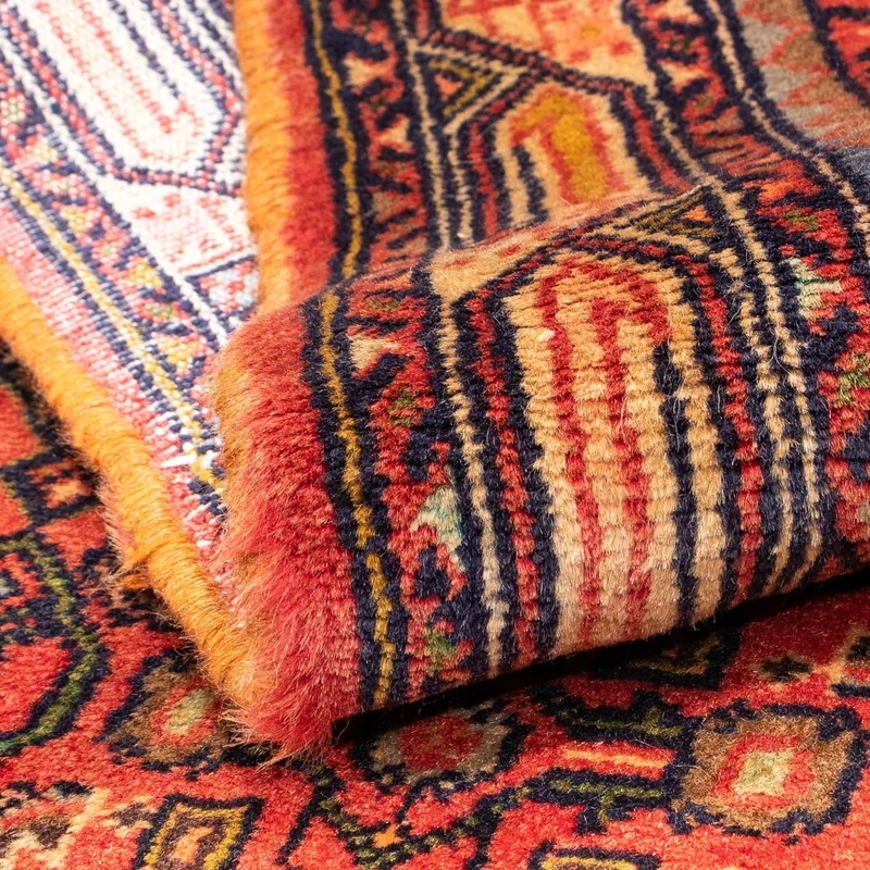 Hosseinabad Teppich 100x155cm - Perserteppich - hellrot