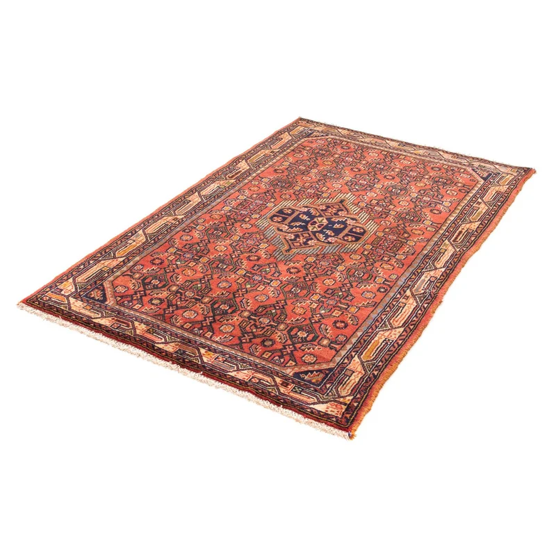 Hosseinabad Teppich 100x155cm - Perserteppich - hellrot