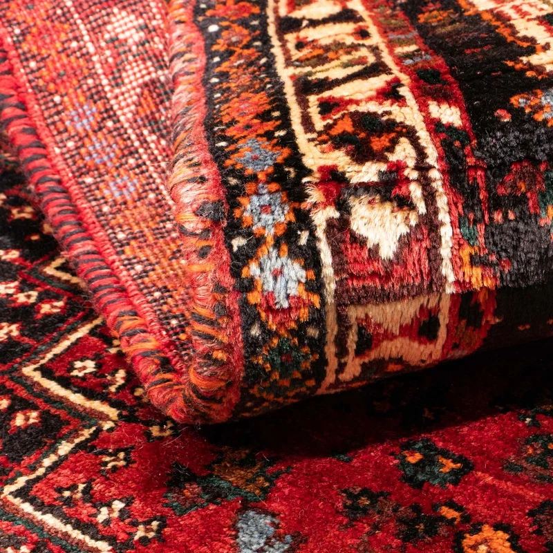 Shiraz Teppich 117x162cm - Perserteppich - dunkelrot