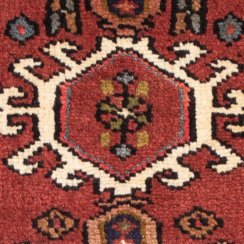 Qaraja Teppich 70x98cm - Perserteppich - dunkelrot