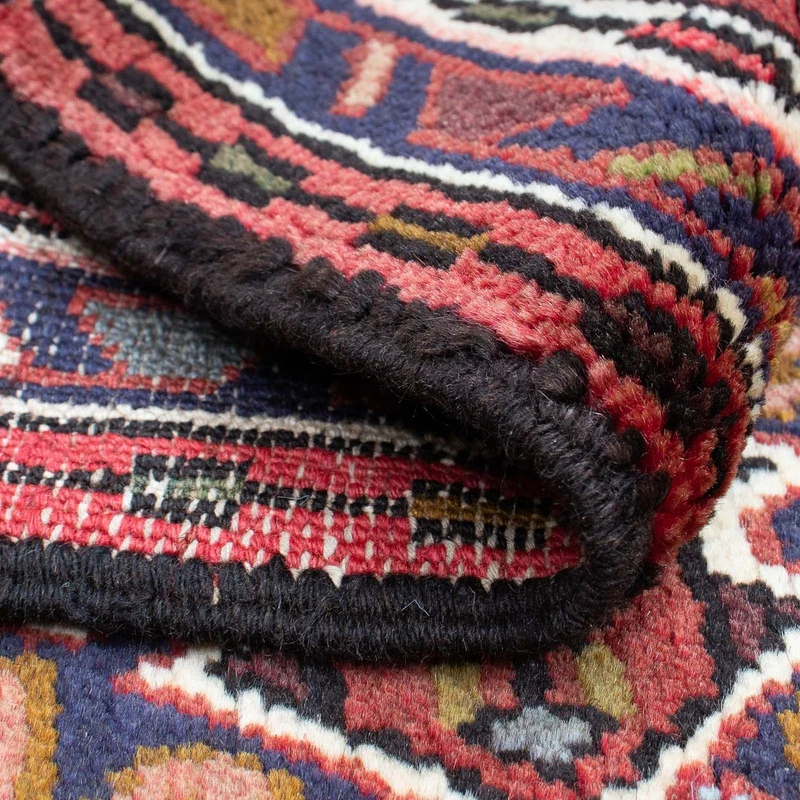 Qaraja Teppich 70x98cm - Perserteppich - dunkelrot
