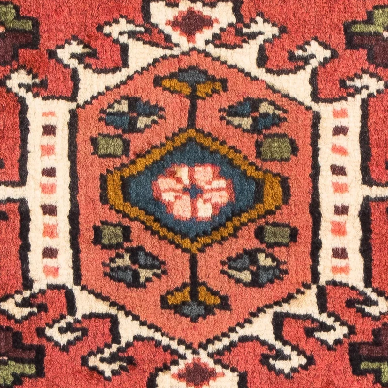 Qaraja Teppich 65x100cm - Perserteppich - hellrot