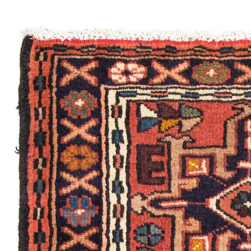 Qaraja Teppich 65x100cm - Perserteppich - hellrot