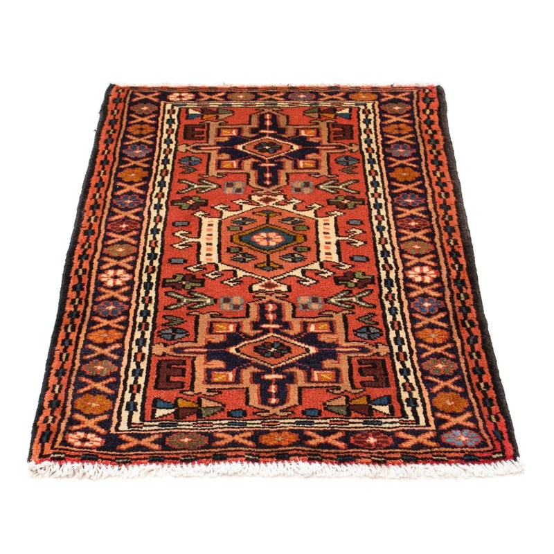 Qaraja Teppich 65x100cm - Perserteppich - hellrot
