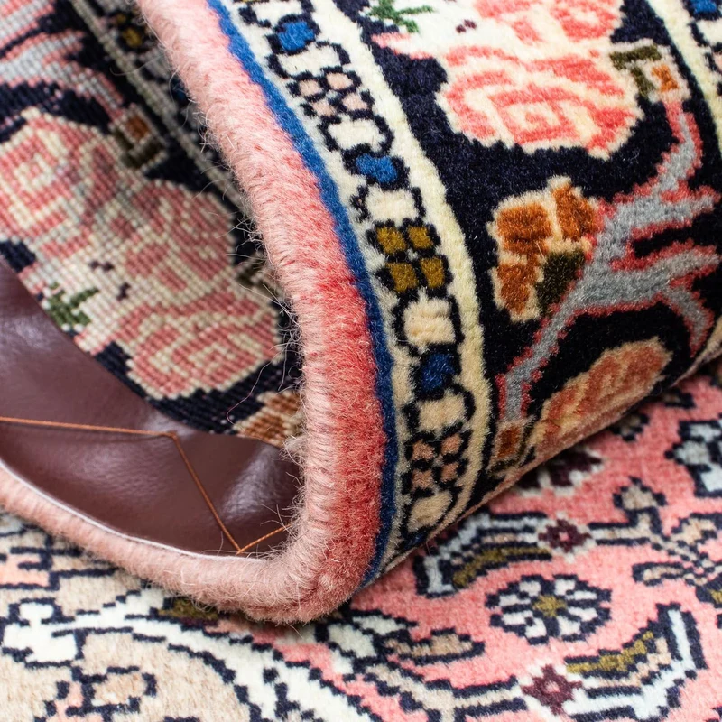 Hamadan Teppich 75x123cm - Perserteppich - hellrot