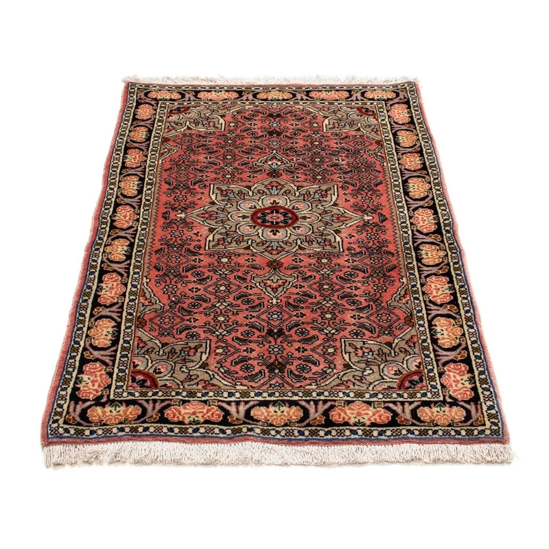 Hamadan Teppich 75x123cm - Perserteppich - hellrot