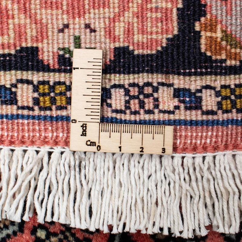 Hamadan Teppich 75x123cm - Perserteppich - hellrot