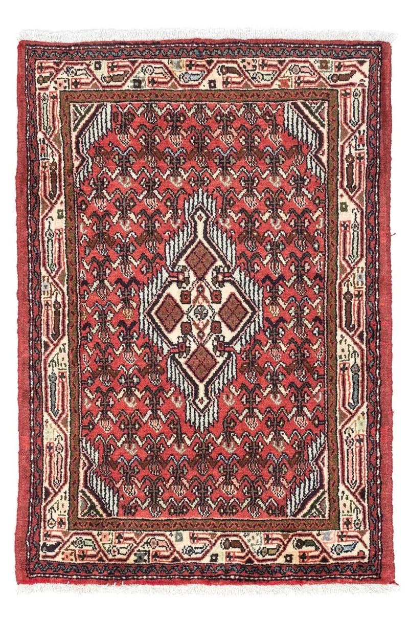 Hosseinabad Teppich 80x125cm - Perserteppich - rot