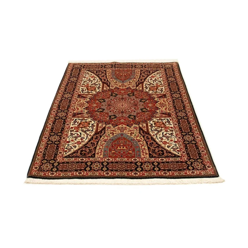 Täbriz - 50 Raj Teppich 103x160cm - Perserteppich - mehrfarbig