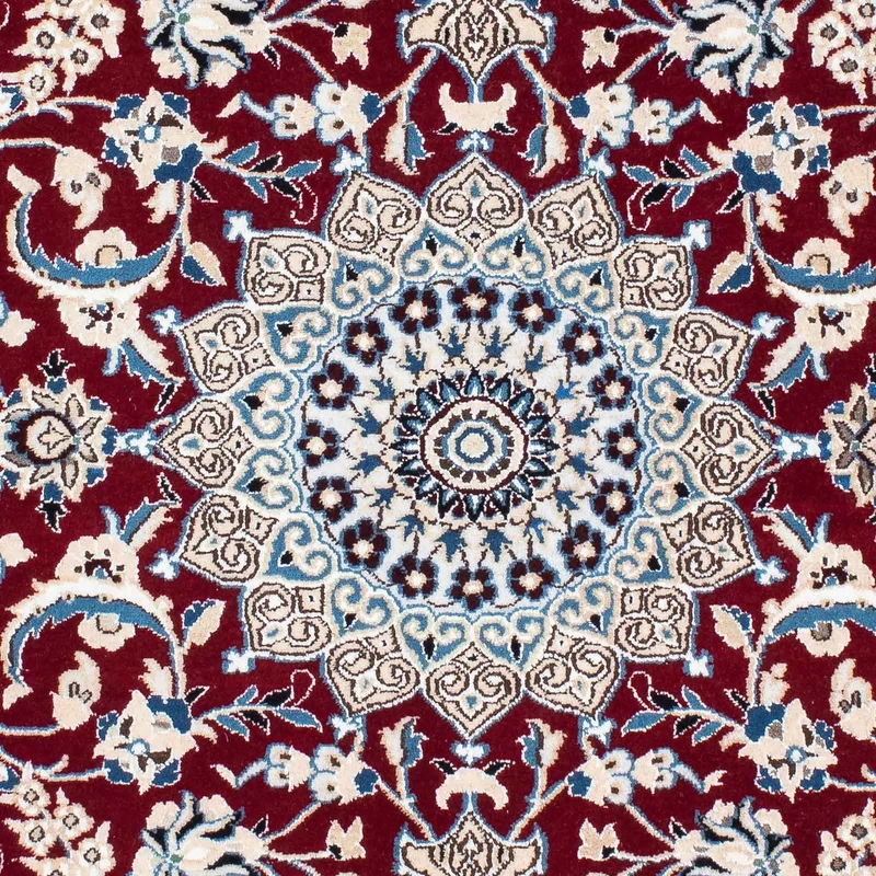 Nain - 9La Teppich 112x172cm - Perserteppich - dunkelrot